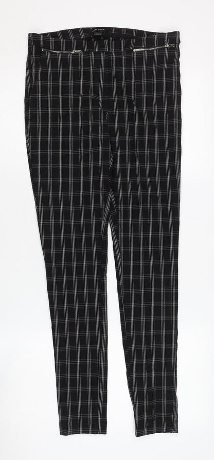 New Look Women's Black Check Skinny Trousers