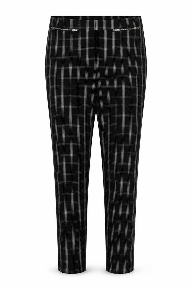 New Look Women's Black Check Skinny Trousers