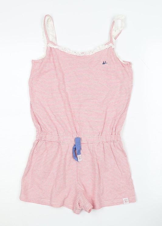 Mantaray Girls Pink Striped Playsuit 13-14 Years