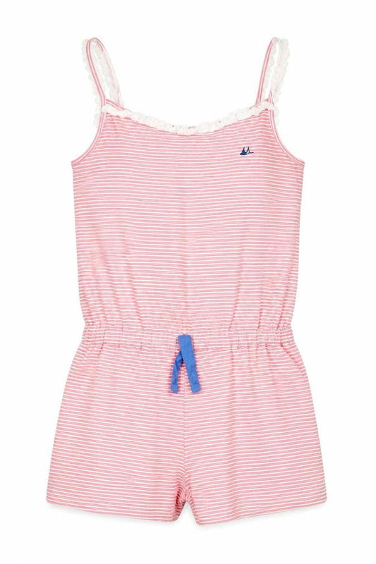 Mantaray Girls Pink Striped Playsuit 13-14 Years