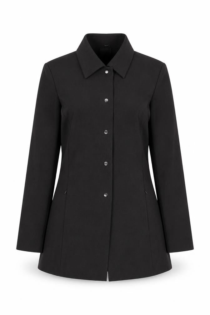 Karelia Women's Black Blazer Size 14 Long Sleeve