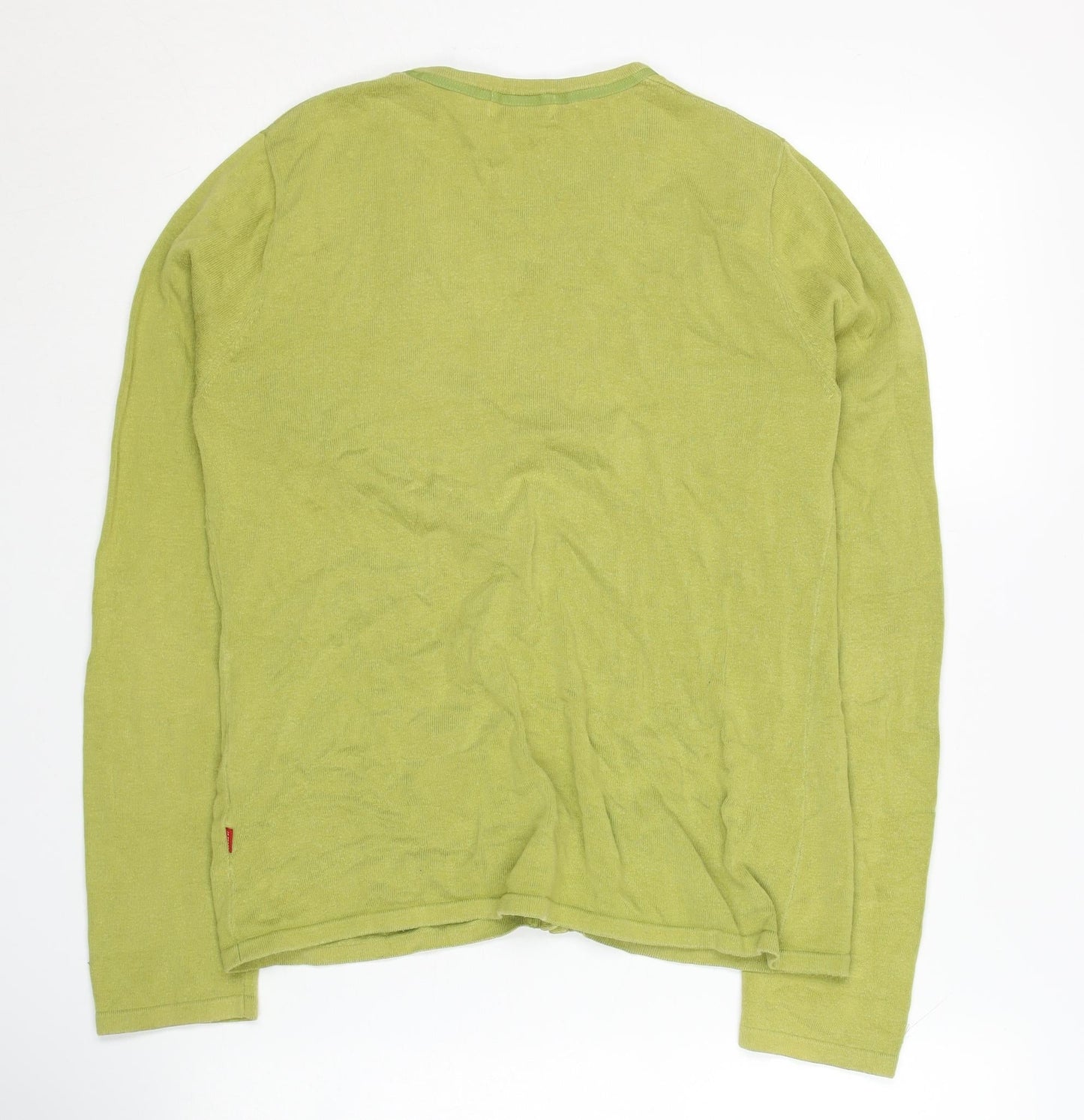 Jackpot Women's Green V-Neck Cardigan Size 2