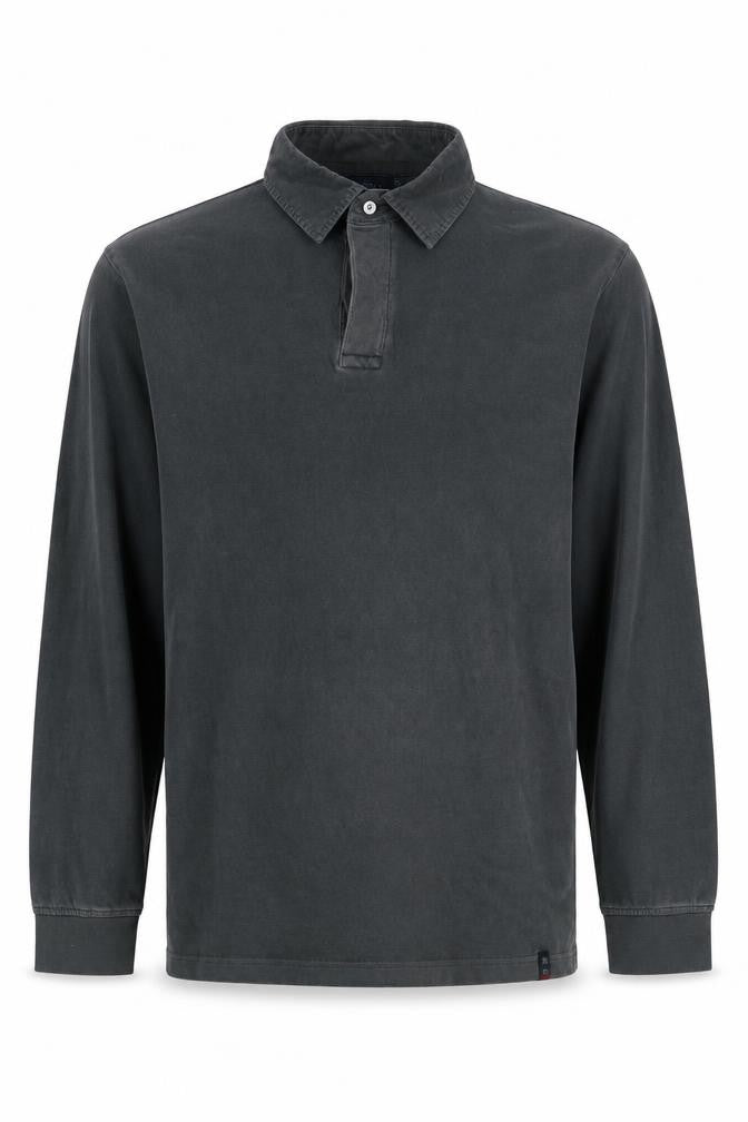 J.T. Ascott Men's Black XL Long Sleeve Polo Shirt