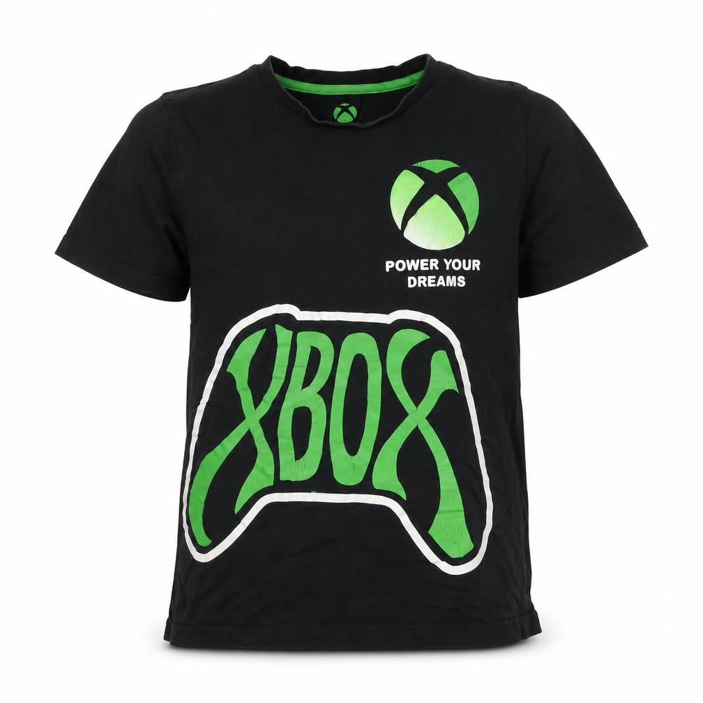 Xbox Boys' Black Graphic T-Shirt, 12 Years, Gaming Style