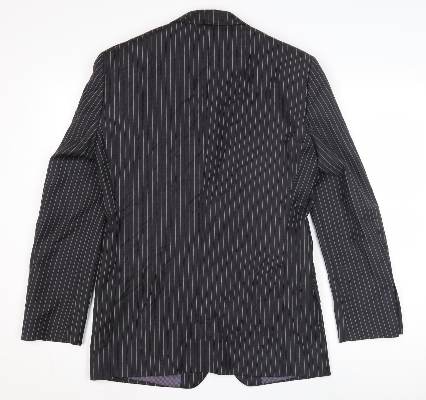Next Men's Black Striped Blazer 36S Classic
