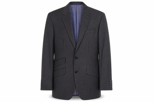 Next Men's Grey Striped Blazer 36S