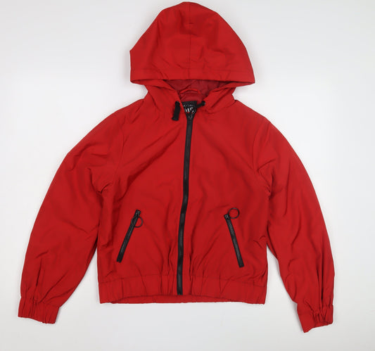 New Look Girls Red Basic Hooded Jacket 12-13 Years