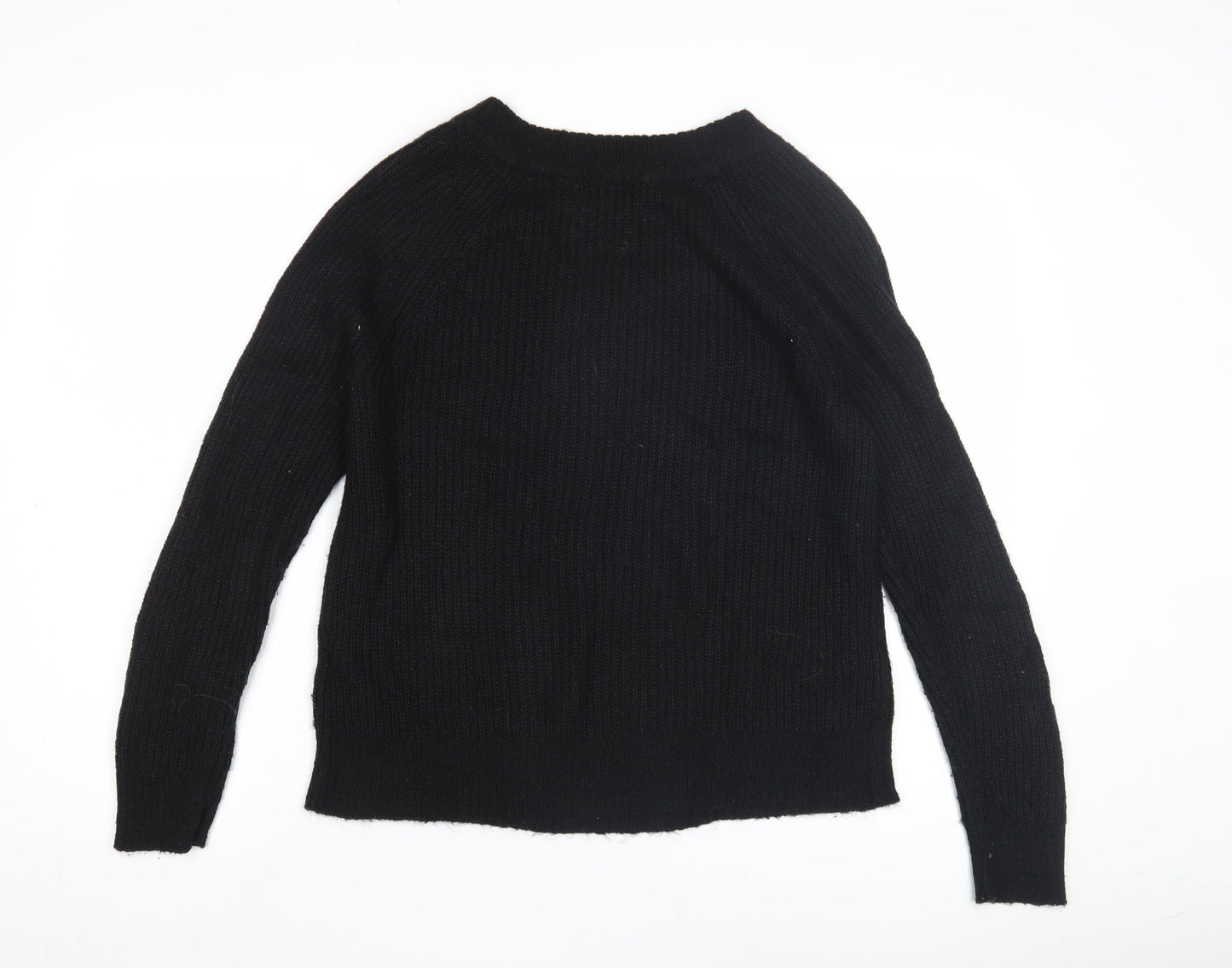 Brave Soul Women's Black V-Neck Pullover Jumper S