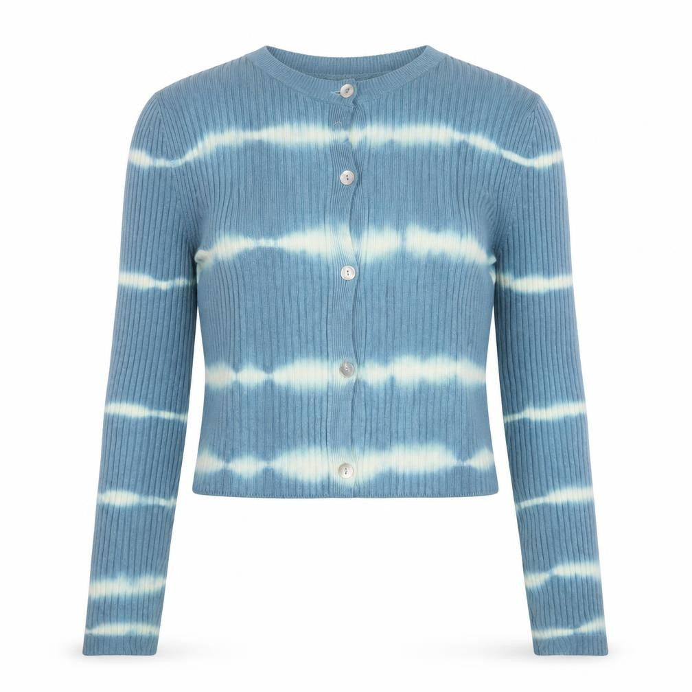 Zara Women's Blue Cardigan UK 6 Button Knit