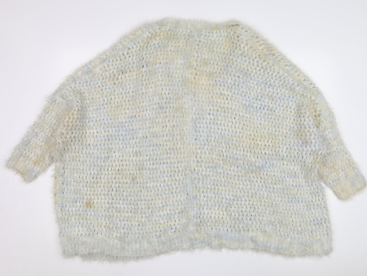 ASOS Women's Beige Open-Knit Open Front Cardigan Size 12