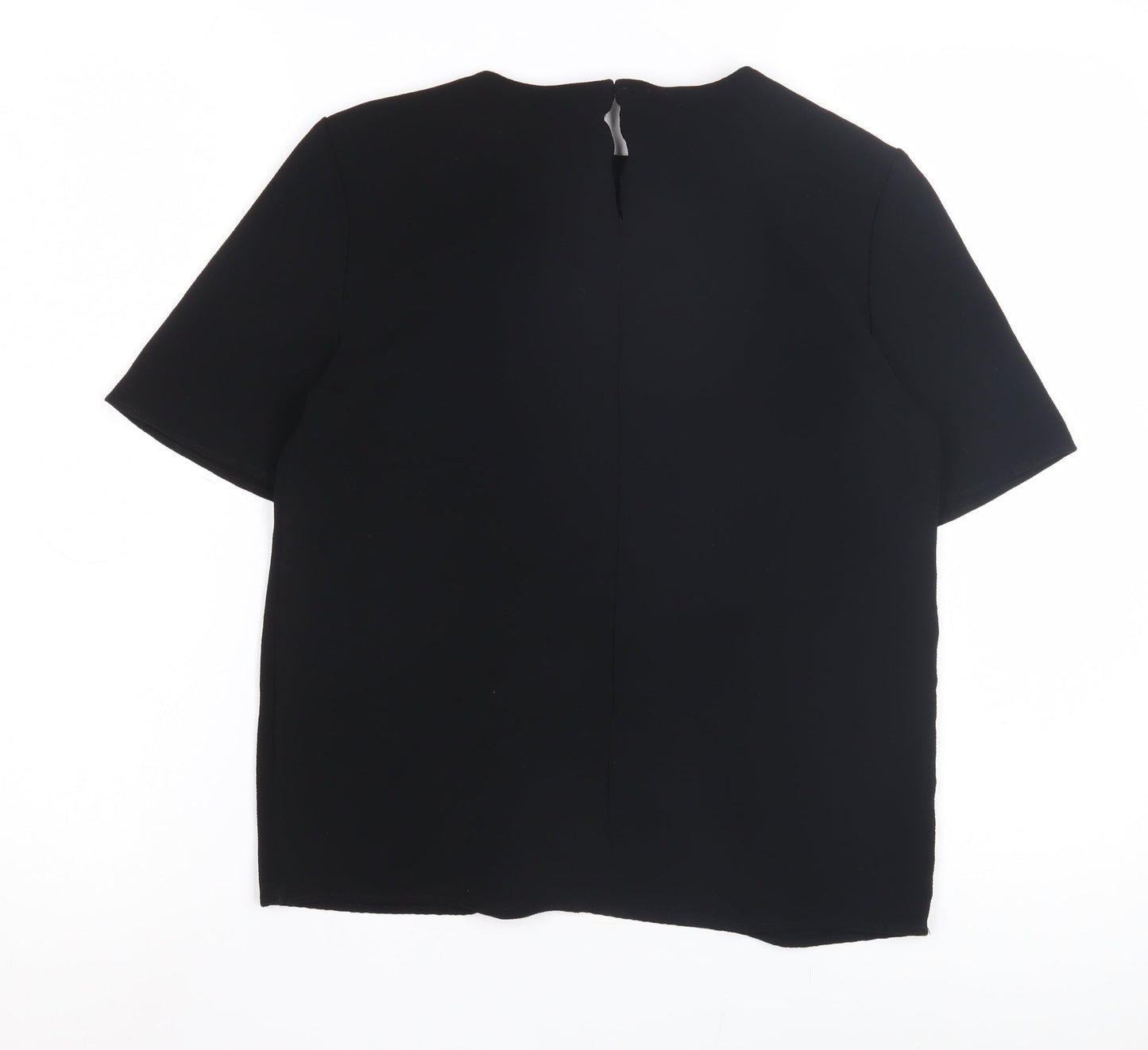 Marks and Spencer Women's Black T-Shirt, Size 8