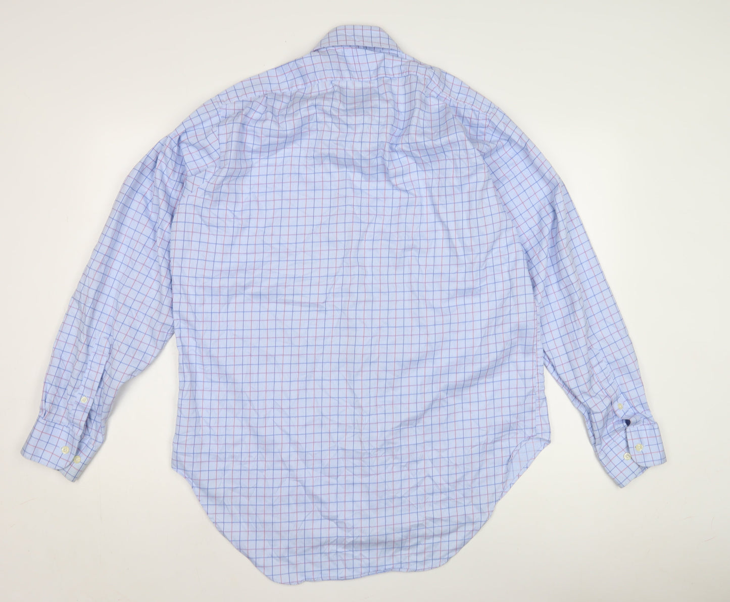 Brook Taverner Men's Blue Check Dress Shirt