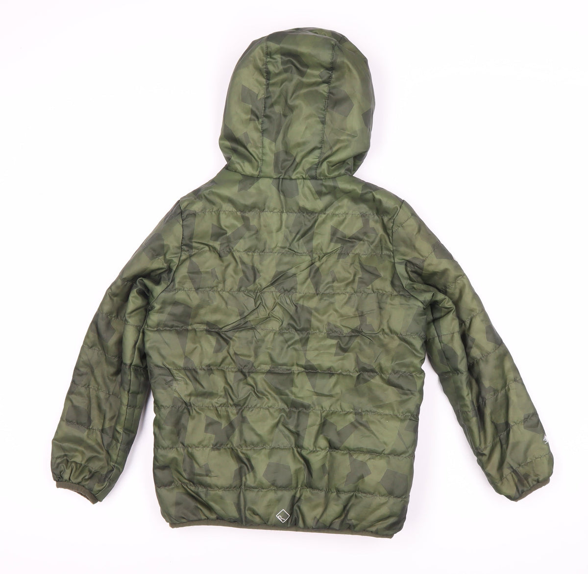 Regatta Boys Green Camouflage Puffer Jacket 7-8 Years