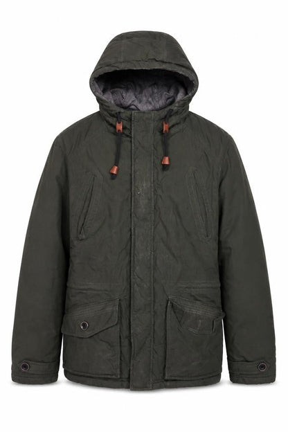 Jack & Jones Men's Green Parka Jacket Size L