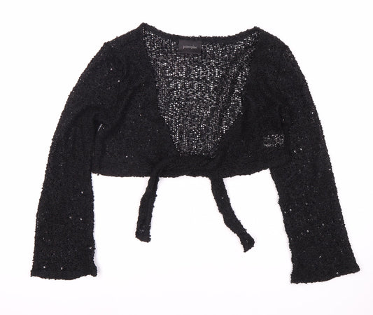Principles Women's Black Shrug, Size 14, Open-Knit