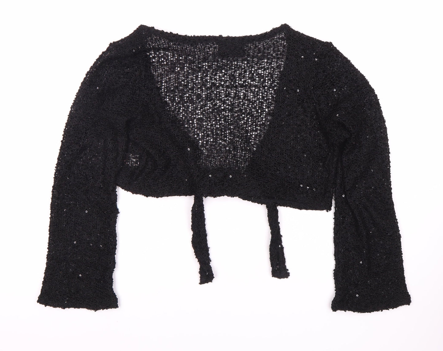 Principles Women's Black Shrug, Size 14, Open-Knit