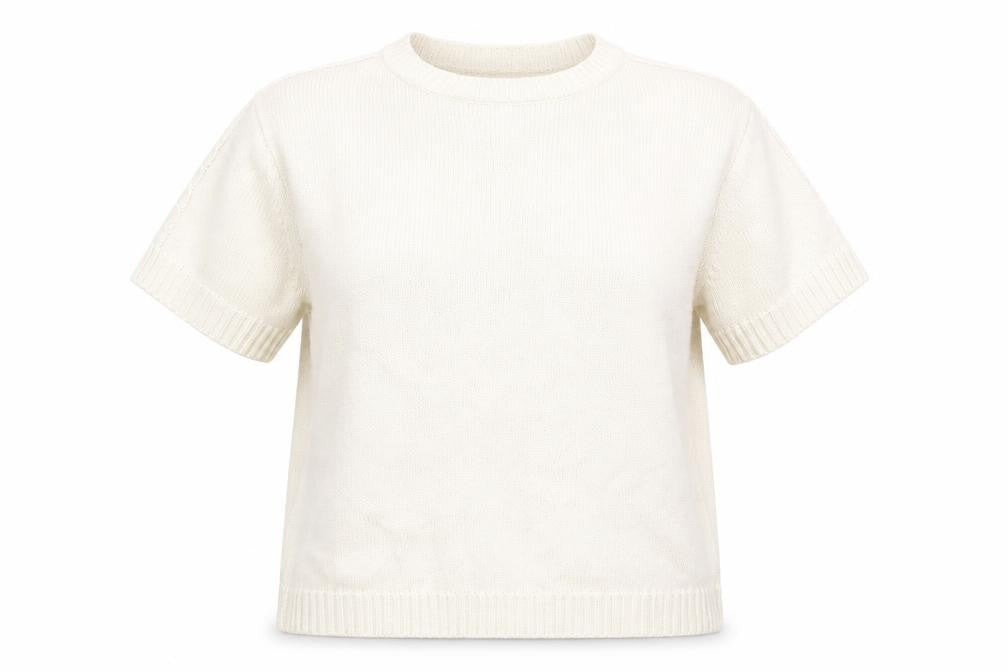 Women's White Cotton Pullover Jumper M