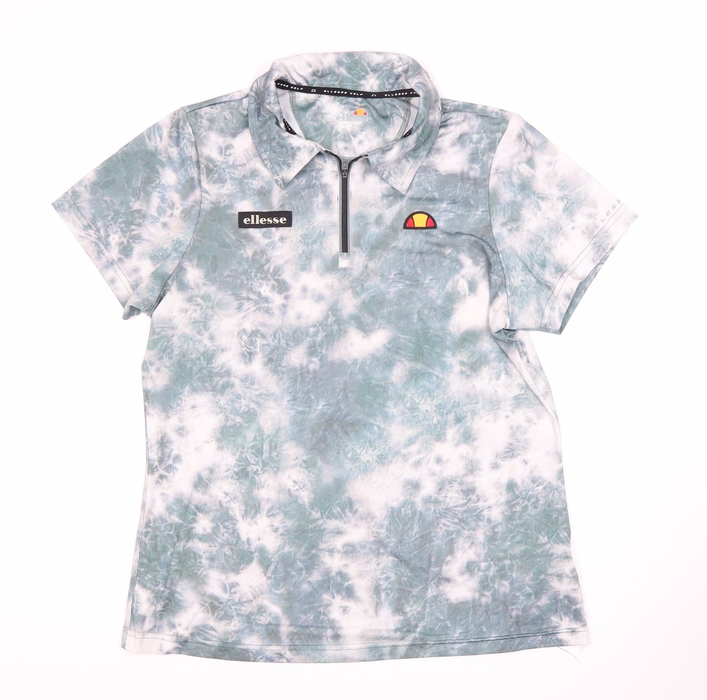 Ellesse Women's Blue Polo Shirt, Size 14, Lightweight Zip