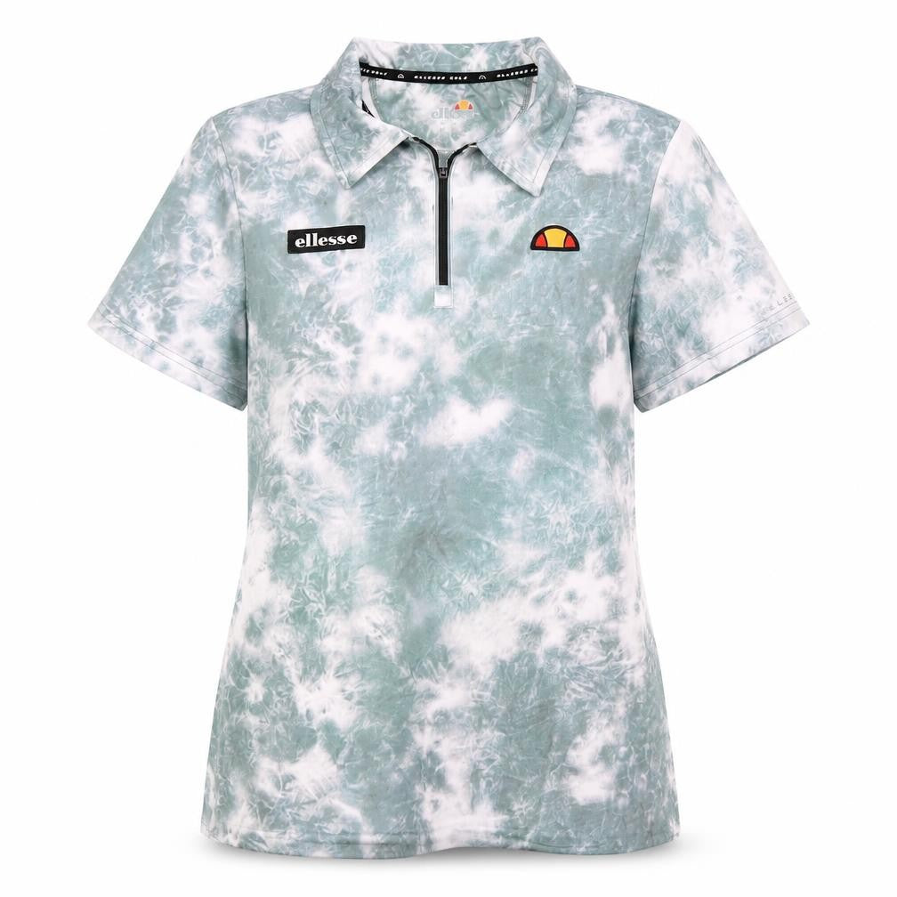 Ellesse Women's Blue Polo Shirt, Size 14, Lightweight Zip