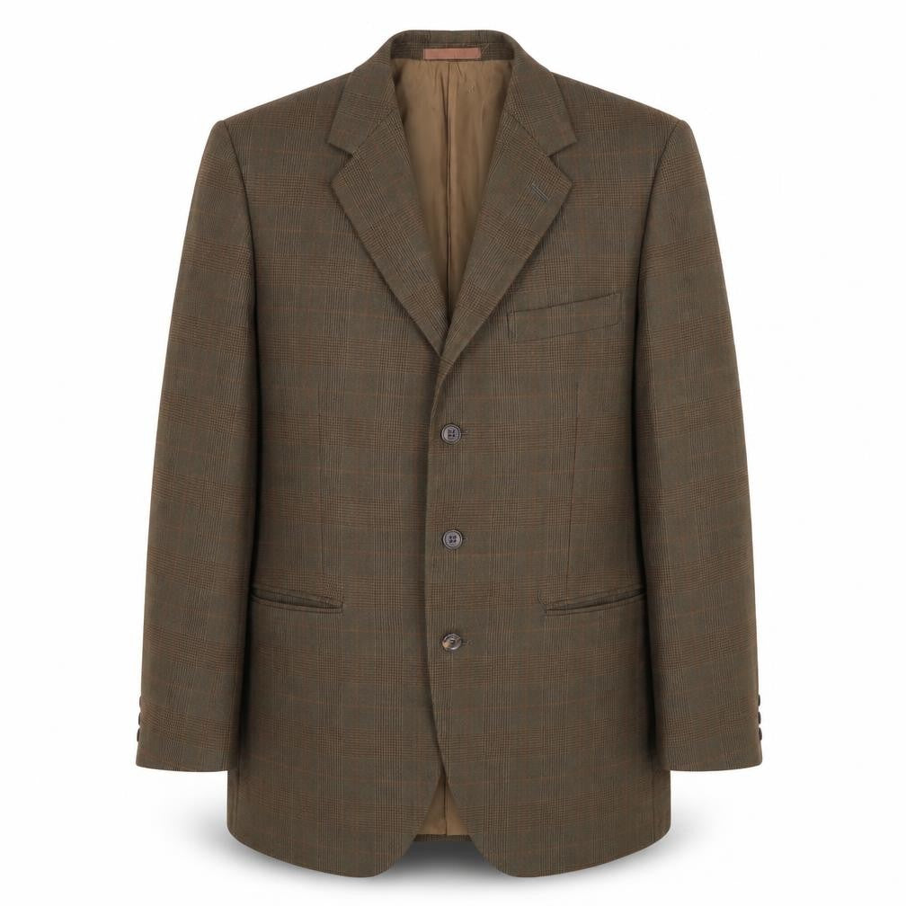 Dunn & Co. Men's Brown Plaid Blazer, Size 41R