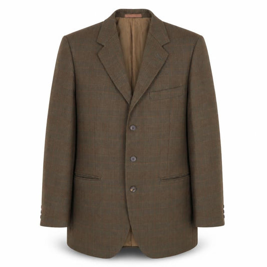 Dunn & Co. Men's Brown Plaid Blazer, Size 41R