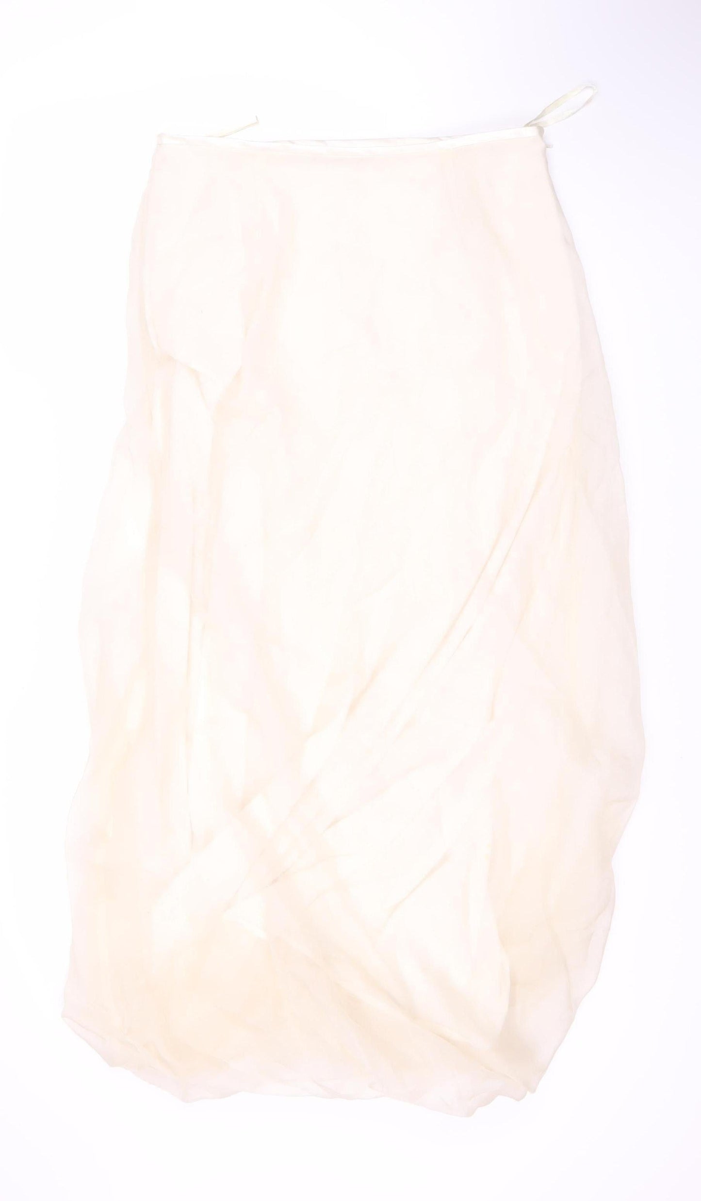 Birger & Mikkelsen Women's Ivory Silk Skirt L