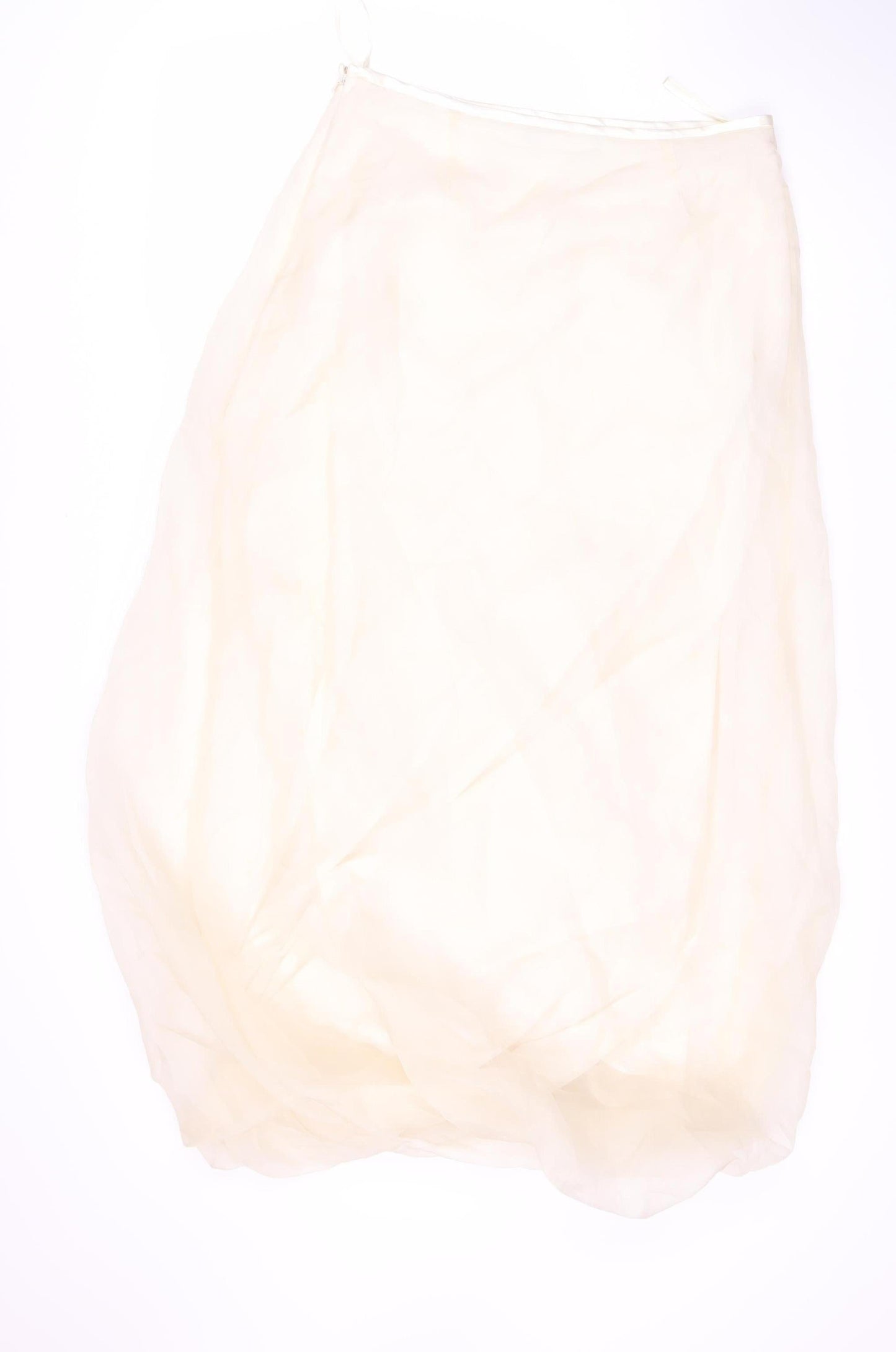 Birger & Mikkelsen Women's Ivory Silk Skirt L