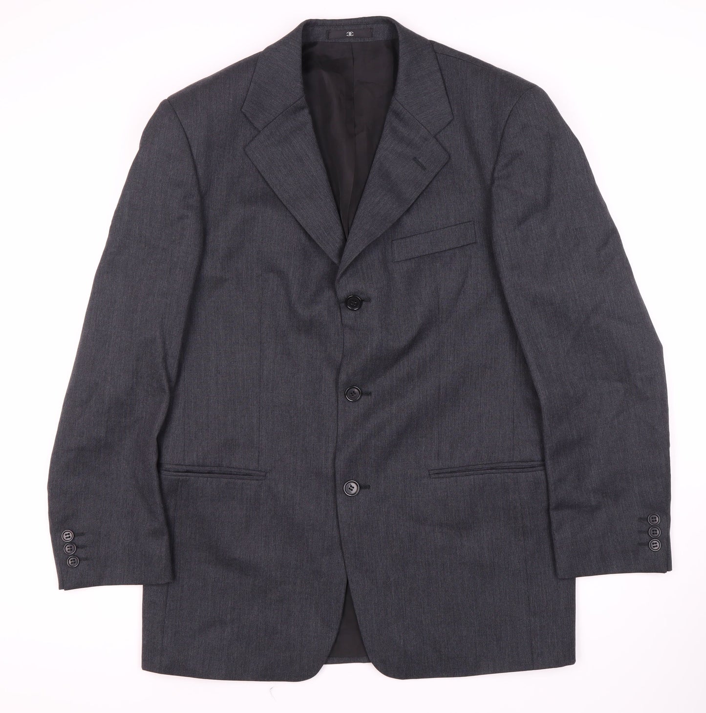 Ciro Citterio Men's Grey Wool Blazer, Size 38R Formal