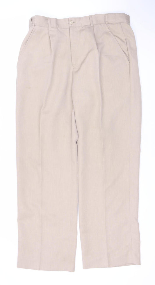 Cotton Traders Men's Beige Trousers Size 34