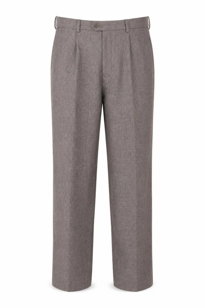 Jack Reid Men's Grey Regular Fit Trousers 32R