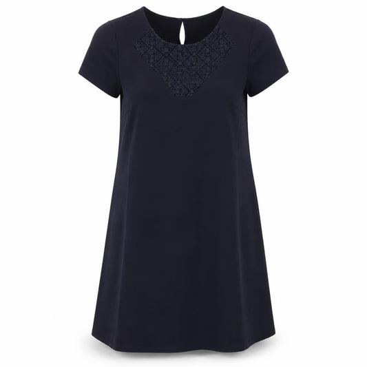 BHS Women's Black A-Line Dress Size 12 Short Sleeve