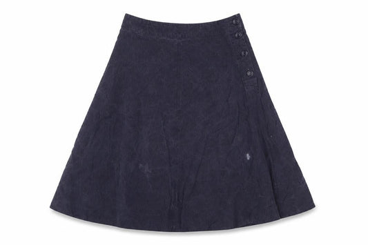 Hobbs Women's Blue Wool A-Line Midi Skirt Size 8