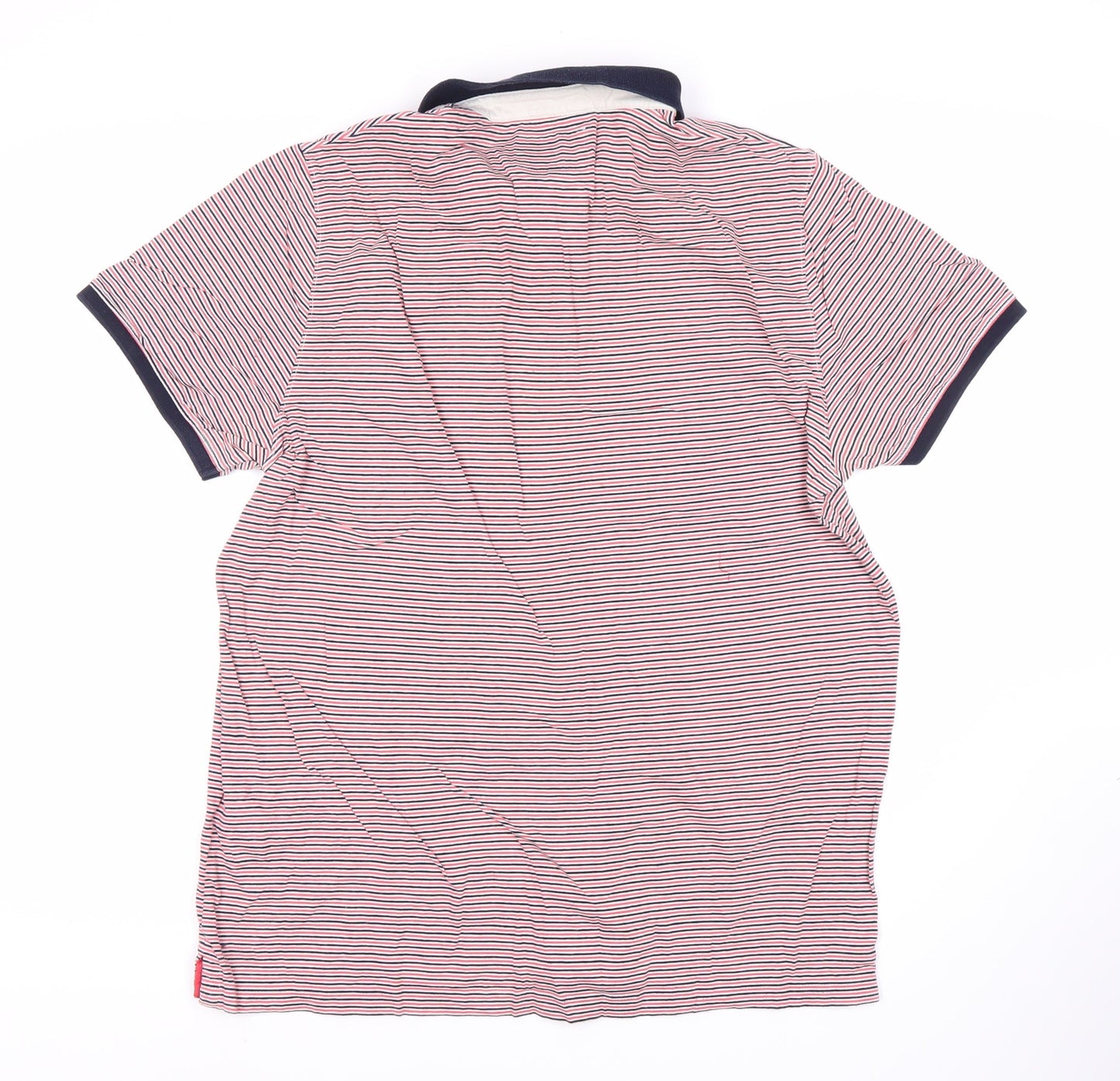 Ted Baker Men's Multicoloured Striped Polo Shirt, Size S