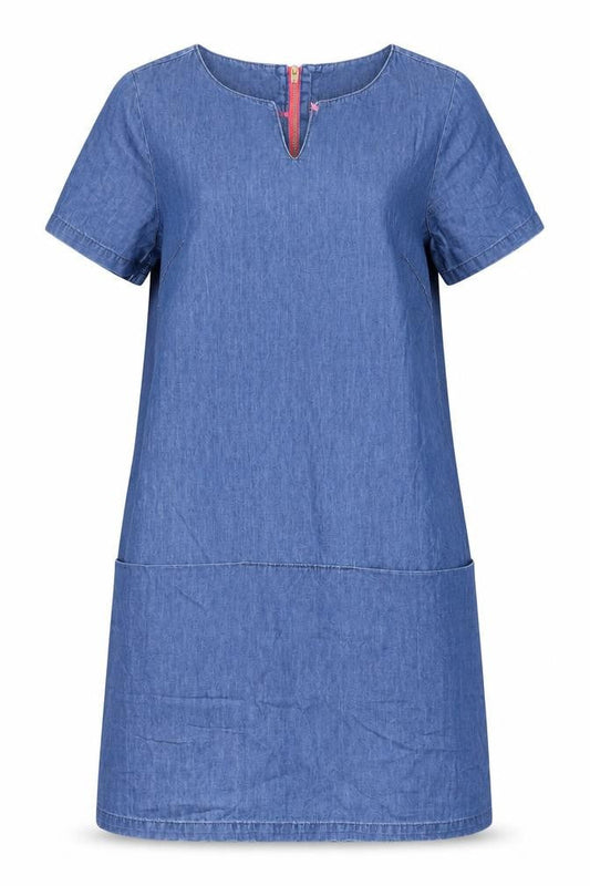 Joules Women's Blue Size 8 Denim Dress