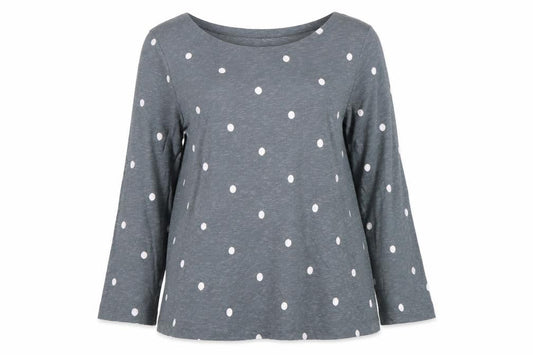FatFace Women Green Polka Dot Long Sleeve Tunic