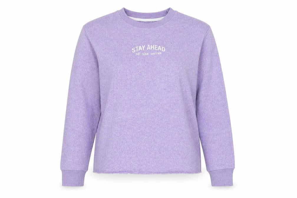 Max Women's Purple Slim Fit Pullover Sweatshirt L