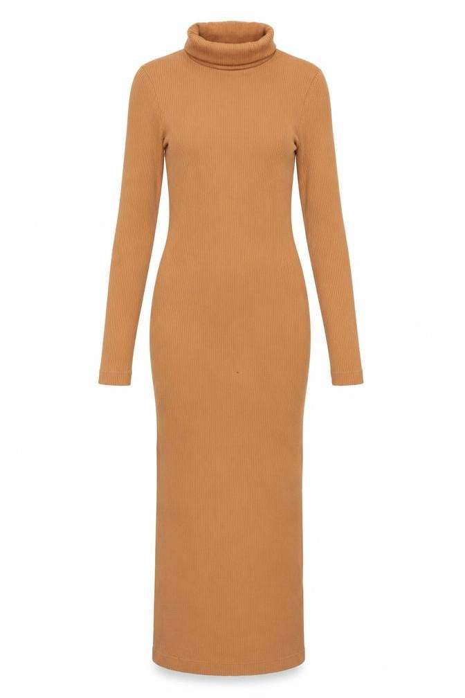 Marks & Spencer Brown XS Midi Bodycon Dress
