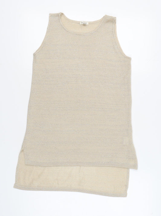 River Island Women's Beige Tank Top Size 10