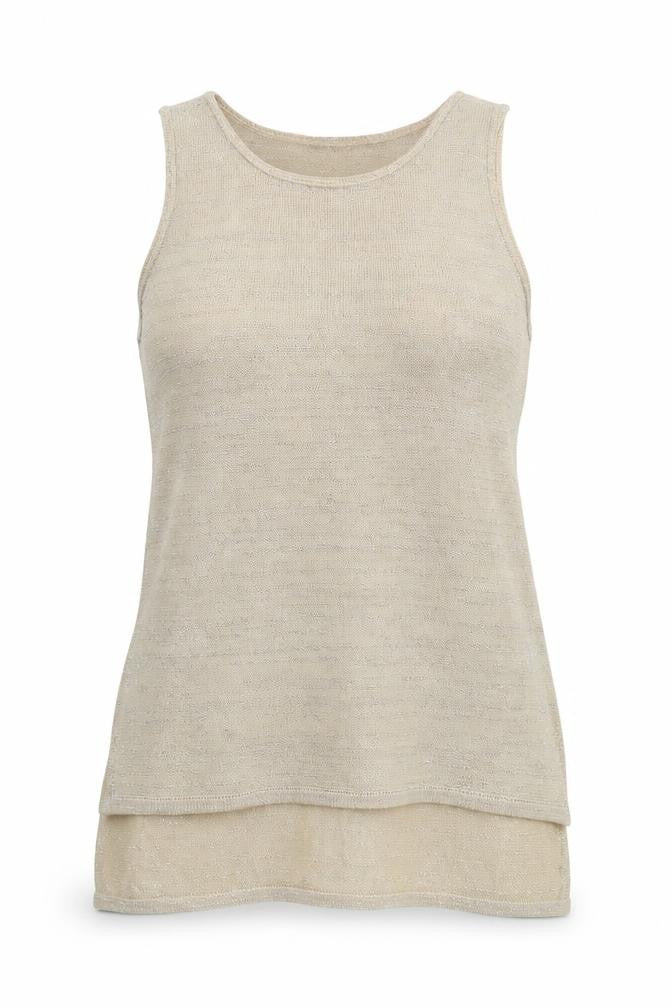 River Island Women's Beige Tank Top Size 10