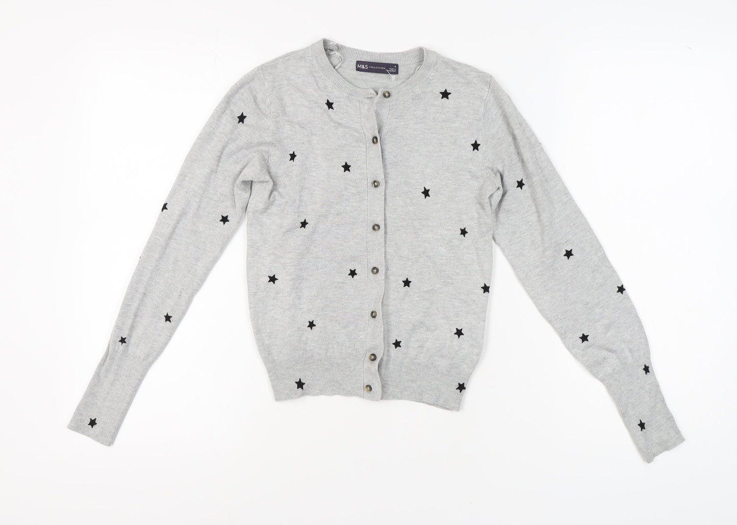 Marks and Spencer Women's Grey Cardigan Size 6