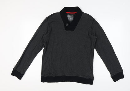 Next Men's Black Medium Striped Pullover Jumper