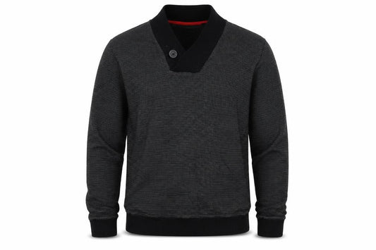 Next Men's Black Medium Striped Pullover Jumper