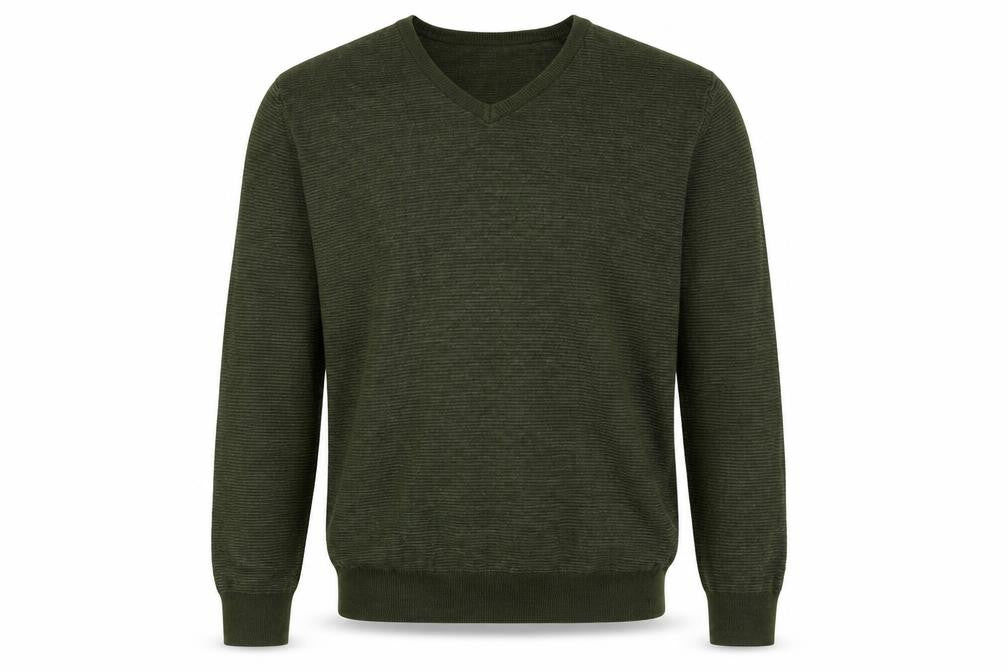 Marks & Spencer Green V-Neck Jumper Men L