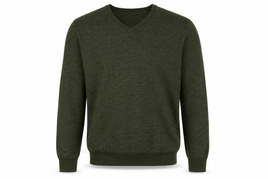 Marks & Spencer Green V-Neck Jumper Men L