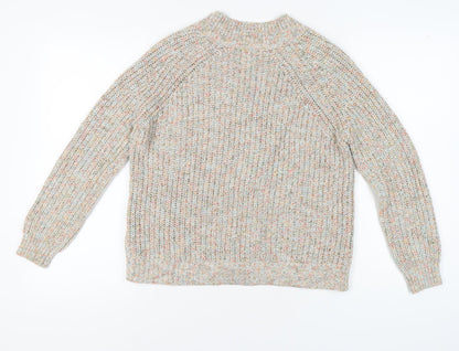 John Lewis Women's Multicoloured V-Neck Knit Jumper Size 10