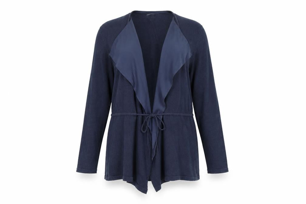 Marks & Spencer Women's Blue Open Front Cardigan Size 14