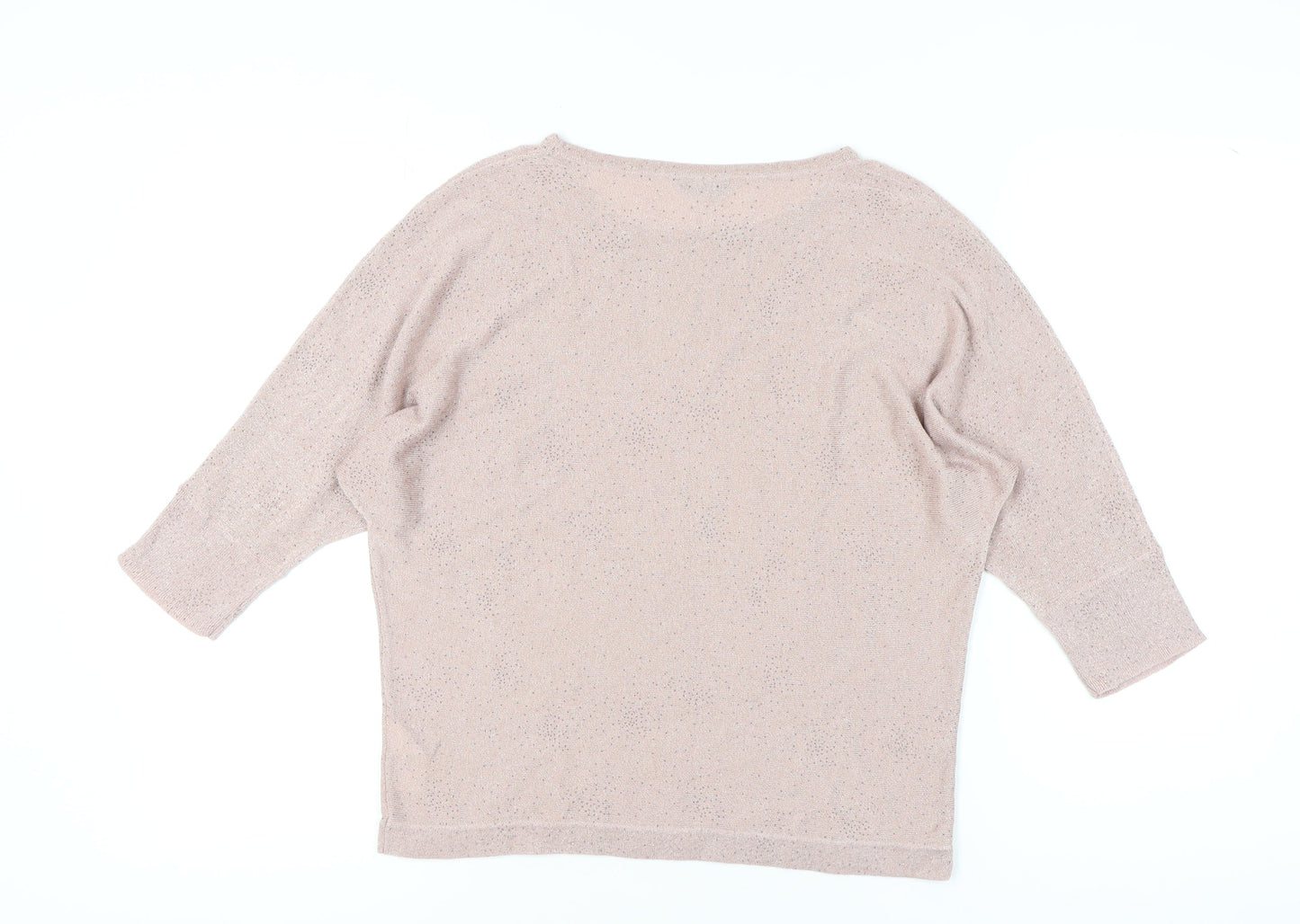 M&Co Women's Pink Petite Pullover Jumper Size 16