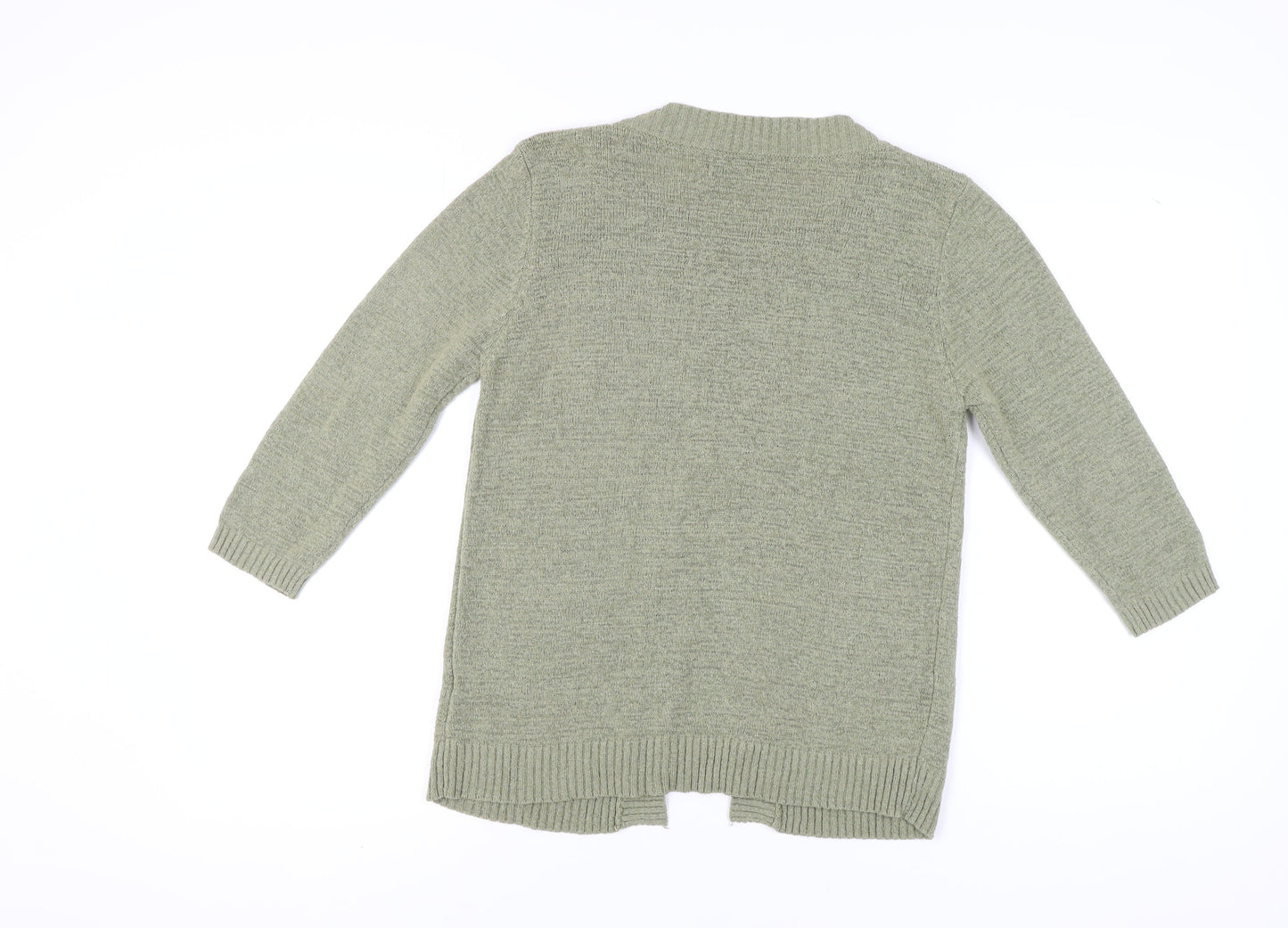 Alexara Women's Green Cardigan, M, V-Neck, 3/4 Sleeve