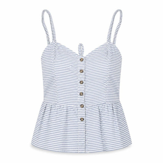 SOSO Women's Blue Striped Camisole Blouse Size 12