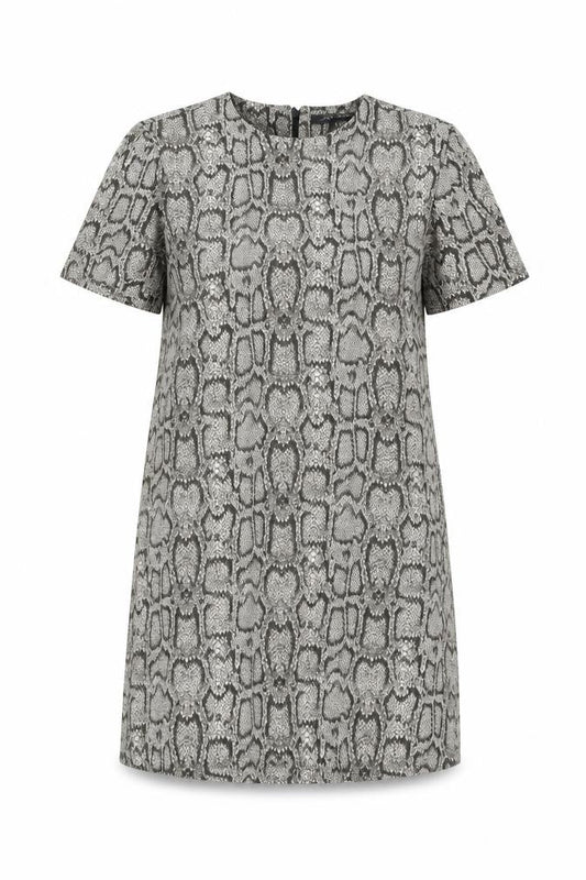 Zara Women Multicoloured Animal Print Shift Dress